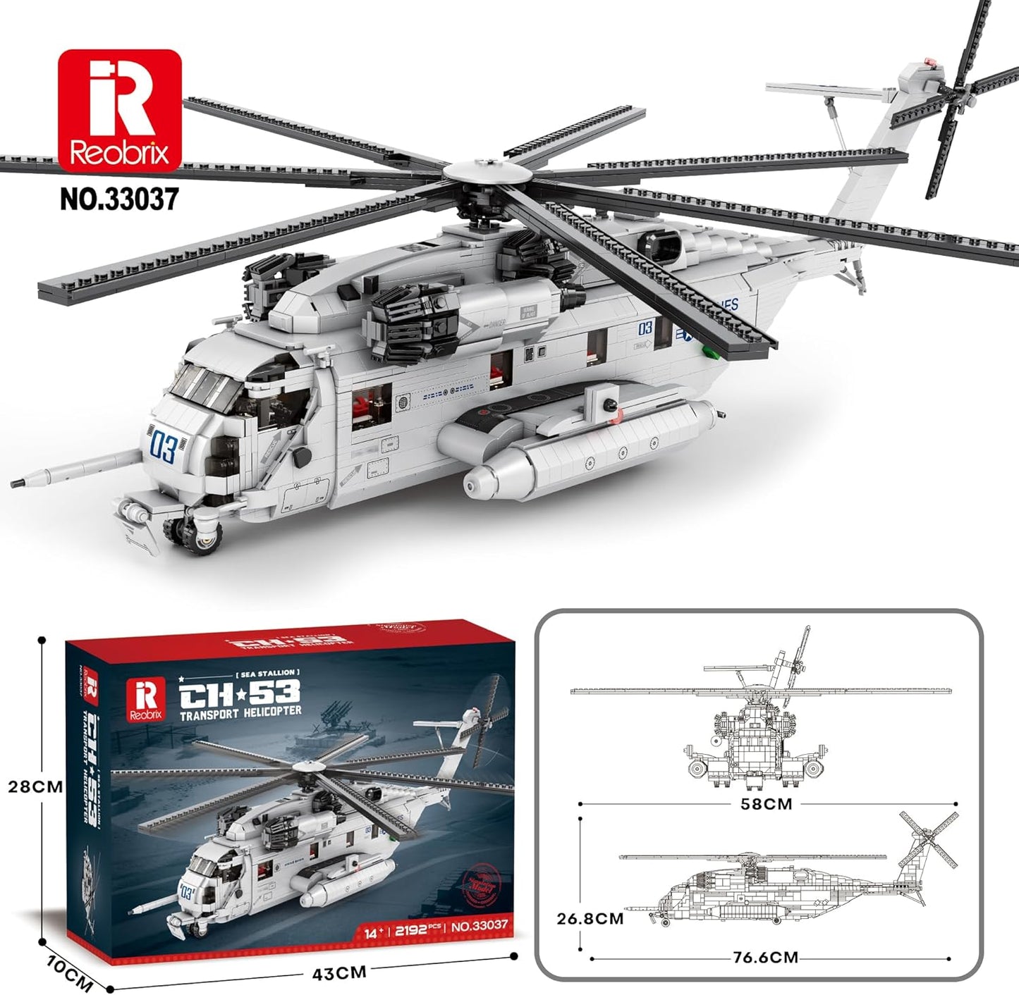 Reobrix 33037 CH-53E Super Stallion