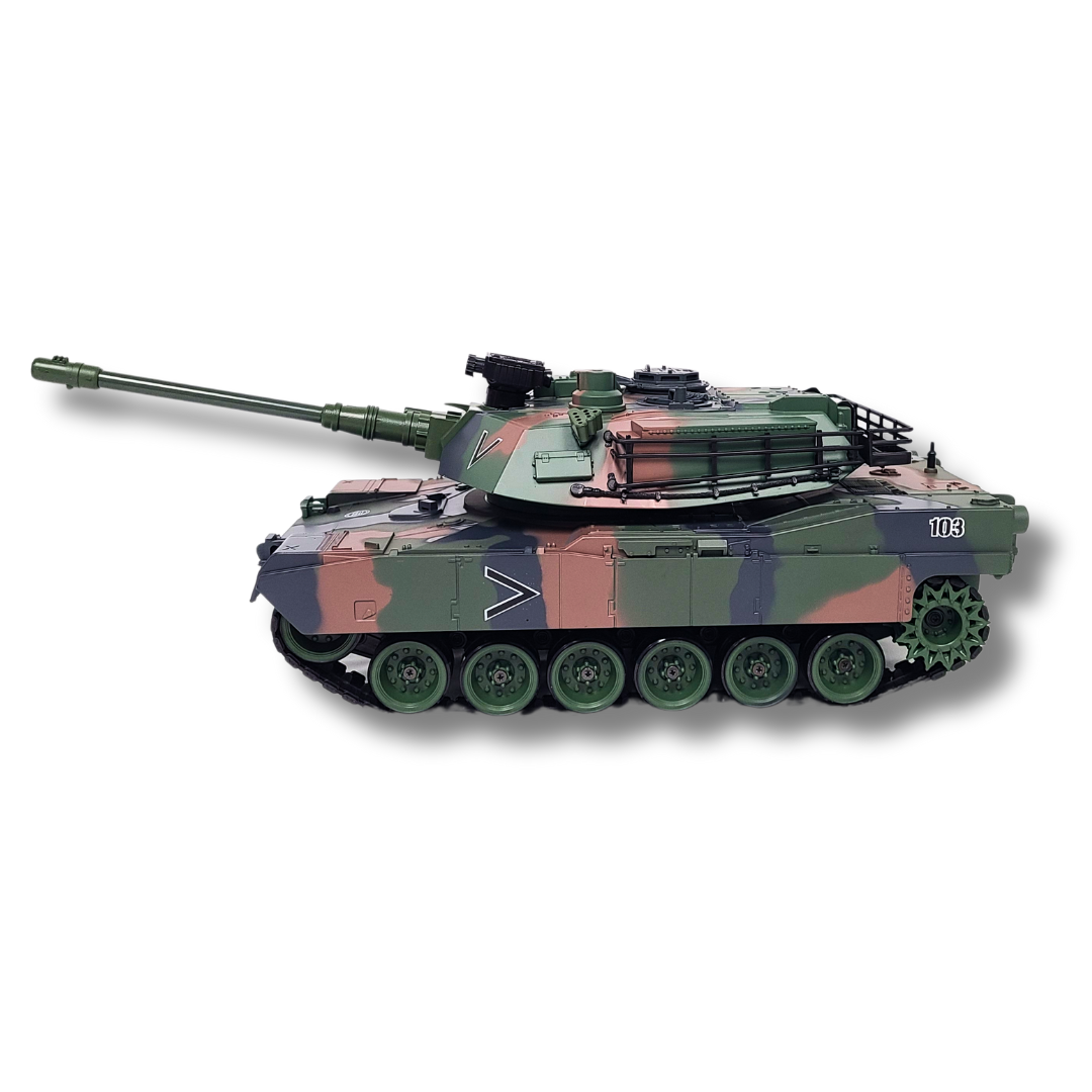 1/18 Scale US M1A2- 2.4Ghz RC Tank Force (Green Camo or Tan)