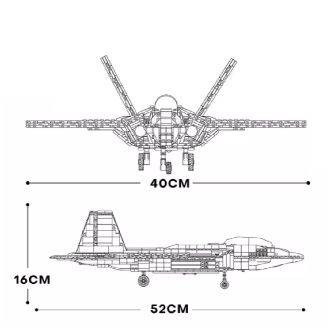 Reobrix 33020 F-22 Raptor Fighter