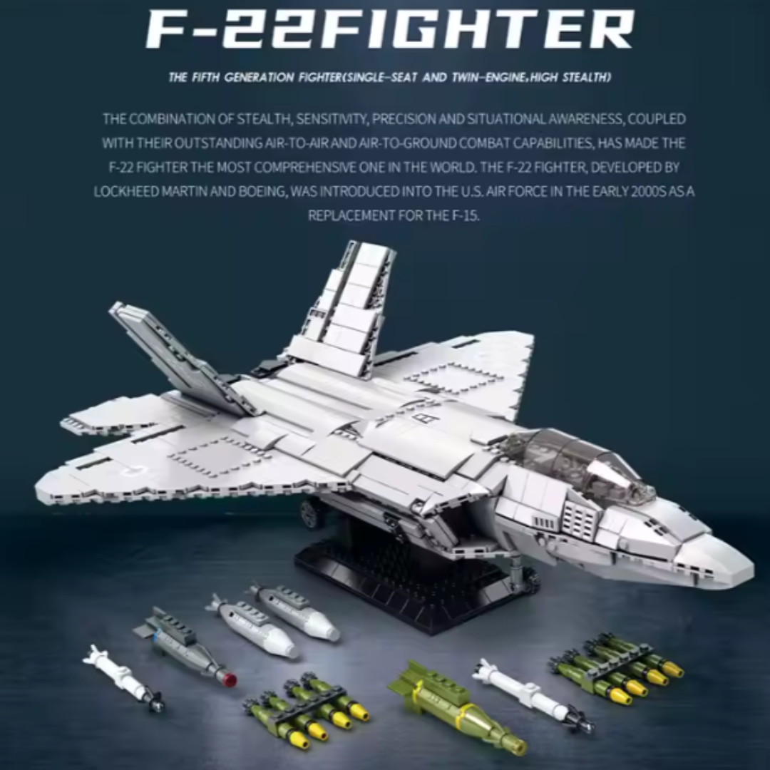 Reobrix 33020 F-22 Raptor Fighter