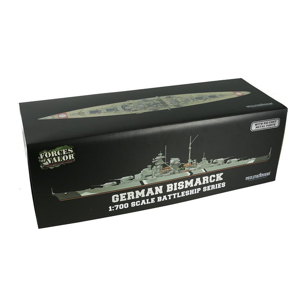 1:700th Die-cast German Bismark - Battle of the Denmark Straight of 1945 - Taigen Tanks