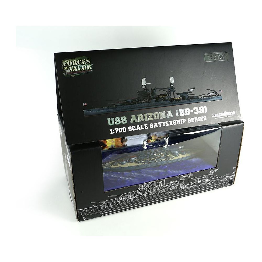 1:700th Die-cast USS Pennsylvania-Class Battleship, USS Arizona - Pearl Harbor of 1941 - Taigen Tanks