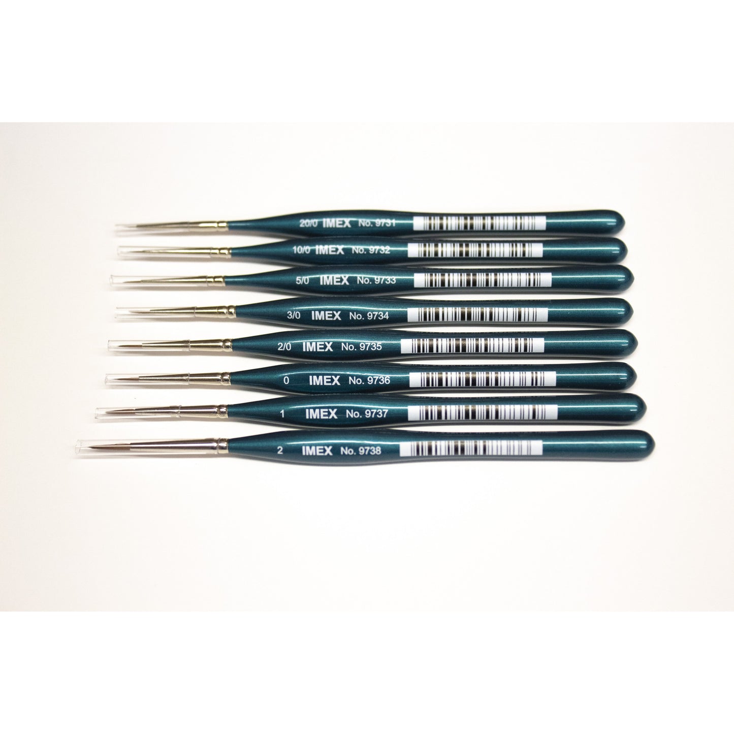 IMEX Triangular Prime Synthetic Kolinsky Brushes (Pick Size)