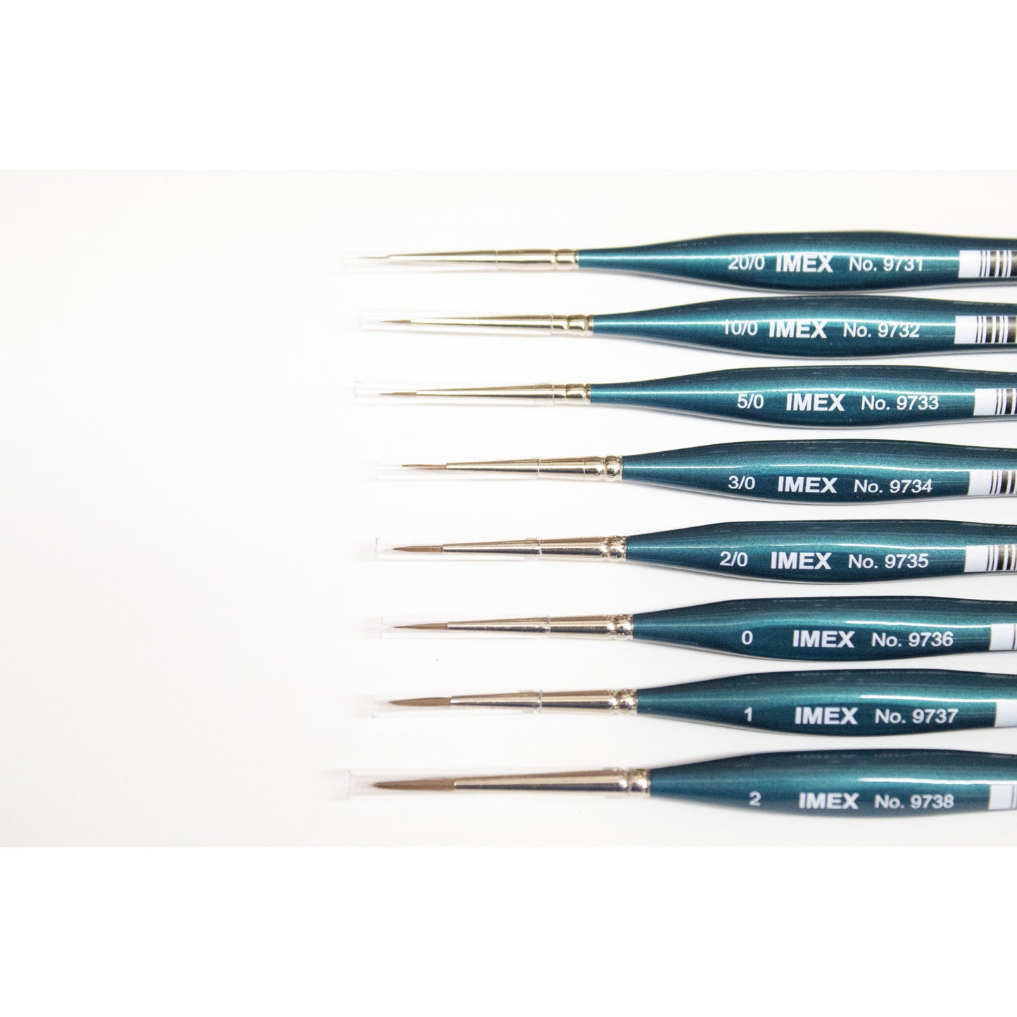 IMEX Triangular Prime Synthetic Kolinsky Brushes (Pick Size)